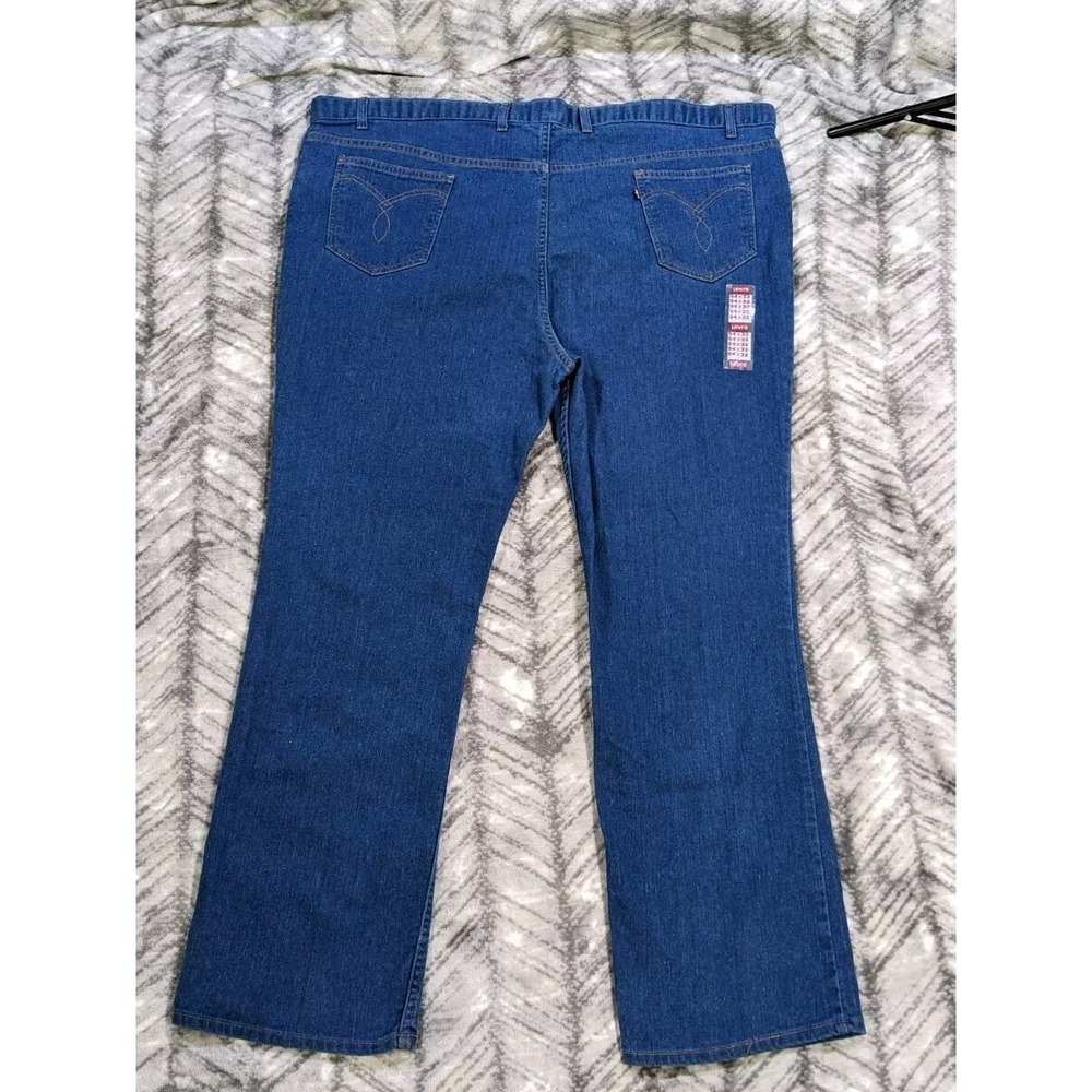 Vtg Levis Action Jeans Trevira Polyester Cotton Relaxed Boot 80s 1982 54x33 NWT